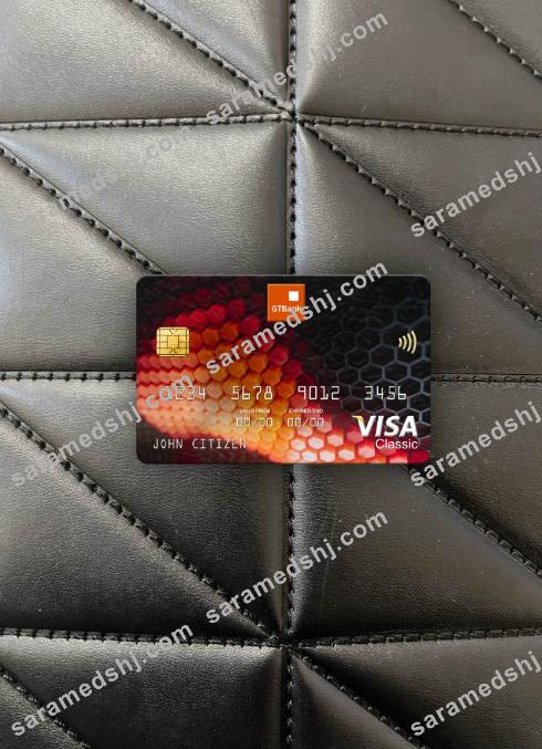 Nigeria GTBank visa classic card photolook front